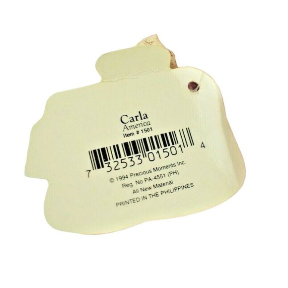 Precious Moments Carla Children of the World 8.5 inch Doll America Vintage 1994 - Picture 6 of 7